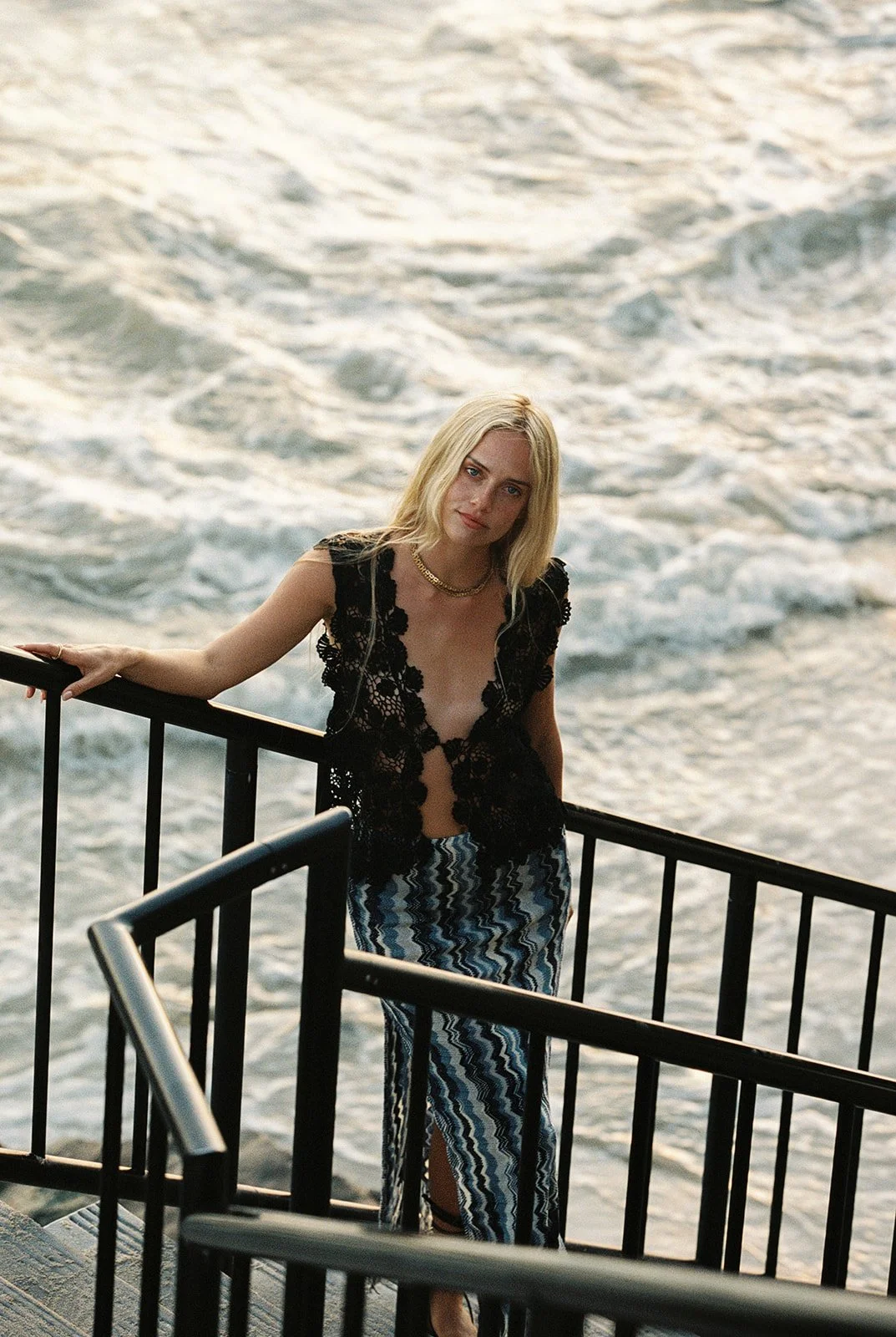 Crochet Lace Black Vest — Madly Vintage